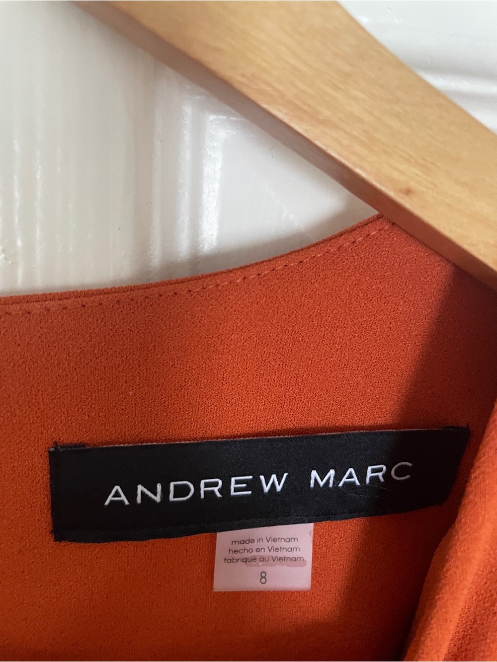 🧡 Andrew Marc Rust Orange Jumpsuit Romper 🧡 - Picture 3 of 7